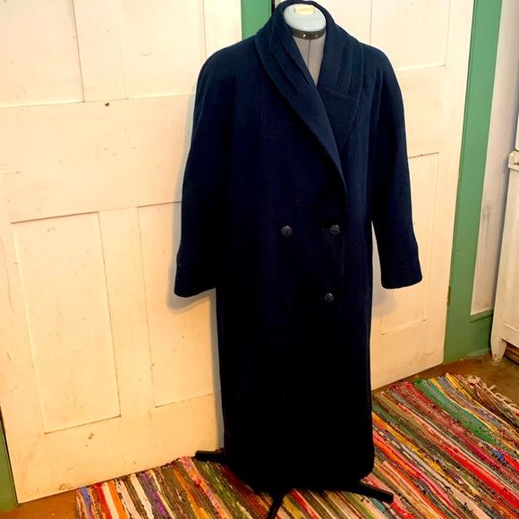 Alorna Jackets & Blazers - Vintage Alorna Petites Navy Blue Reefer-style Coat